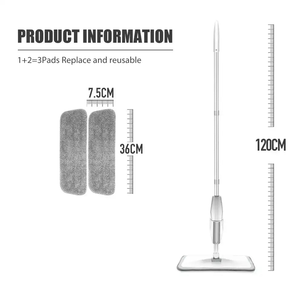Spray Flat Mop for Quick Floor Cleaning